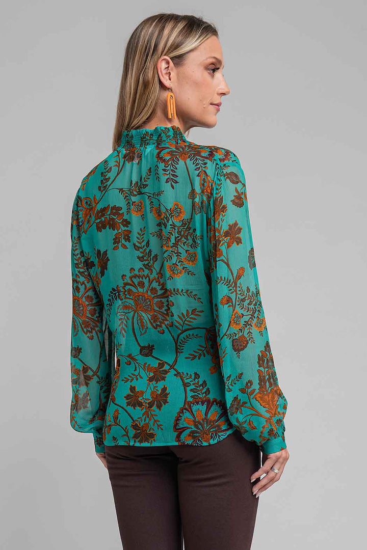 Blusa Con Estampado Floral