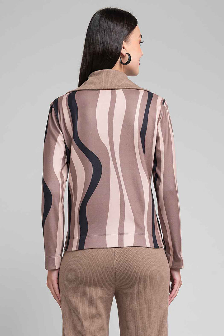 Sudadera Con Estampado De Franjas