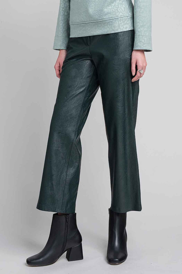 Pantalon De Vinipiel Con Resorte En Cintura
