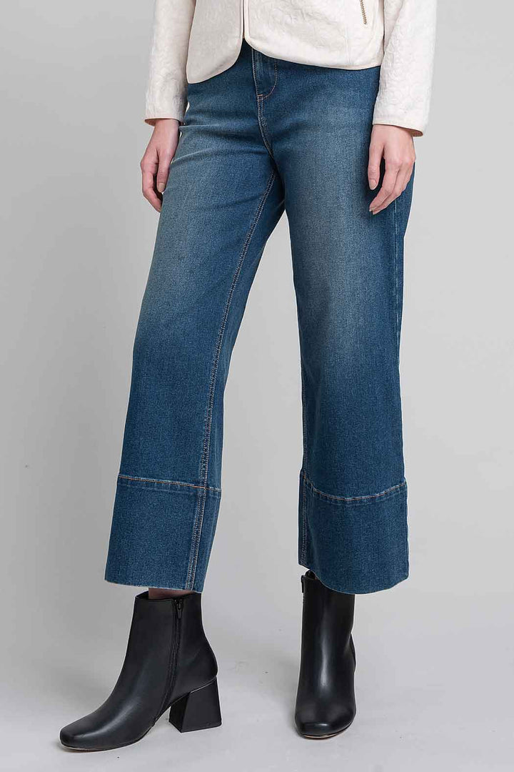 Jeans Liso Corte Amplio
