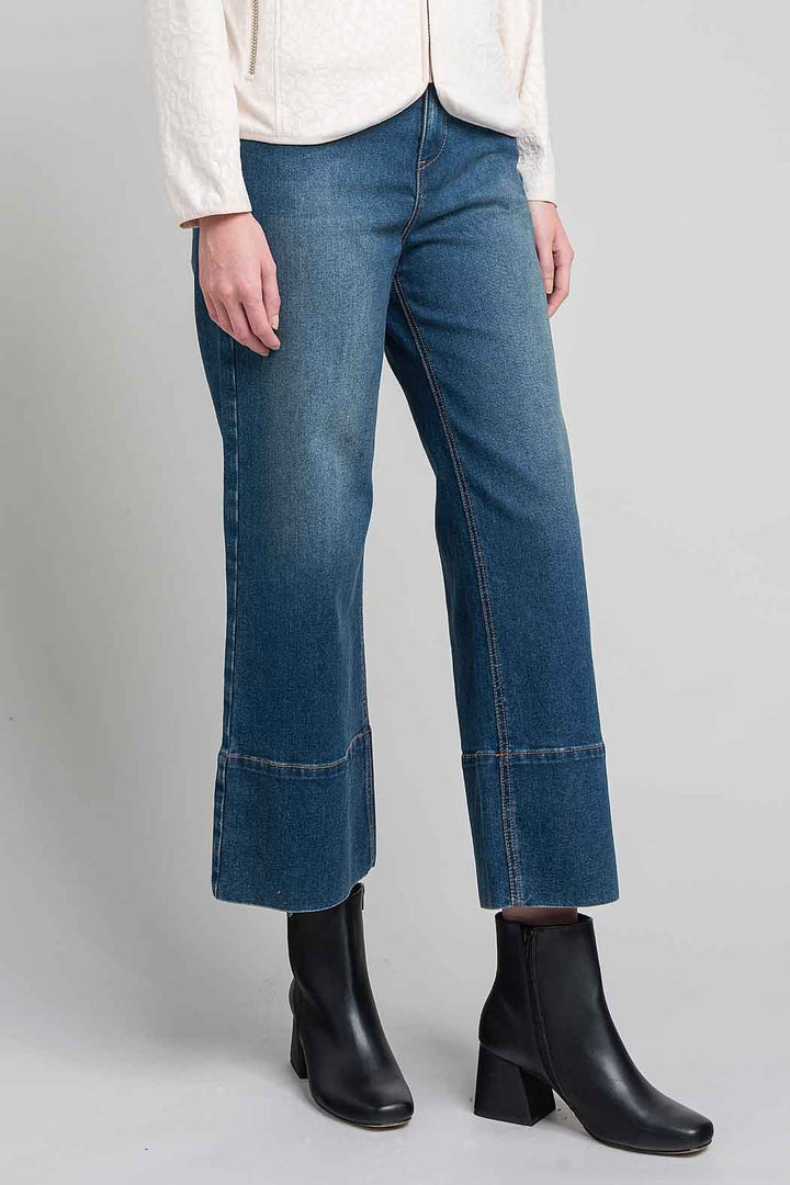 Jeans Liso Corte Amplio