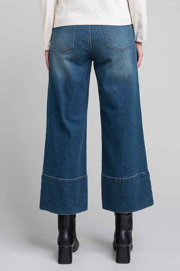 Jeans Liso Corte Amplio