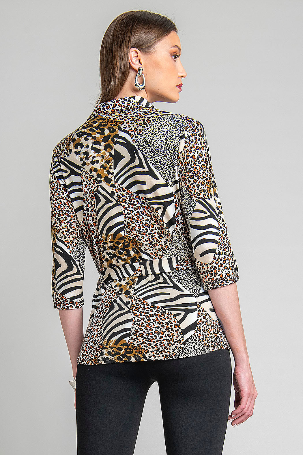 Blusa Con Estampado De Animal Print