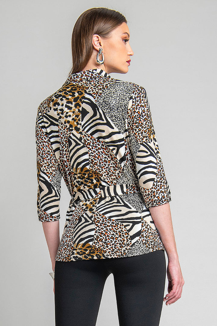 Blusa Con Estampado De Animal Print