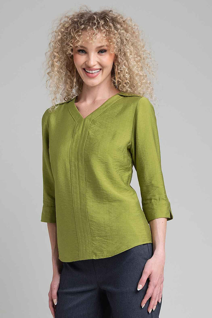Blusa Lisa Con Manga 3/4