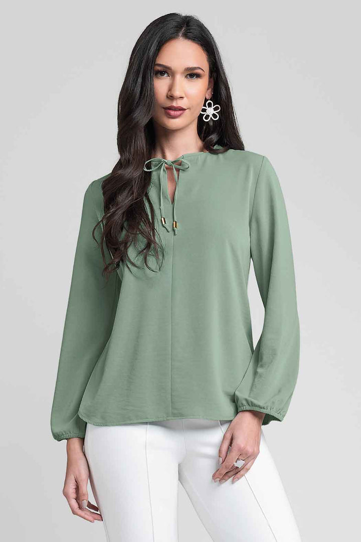 Blusa Lisa Con Manga Larga