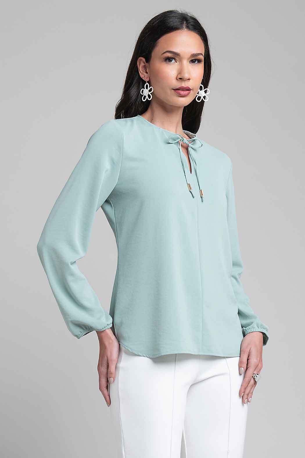 Blusa Lisa Con Manga Larga