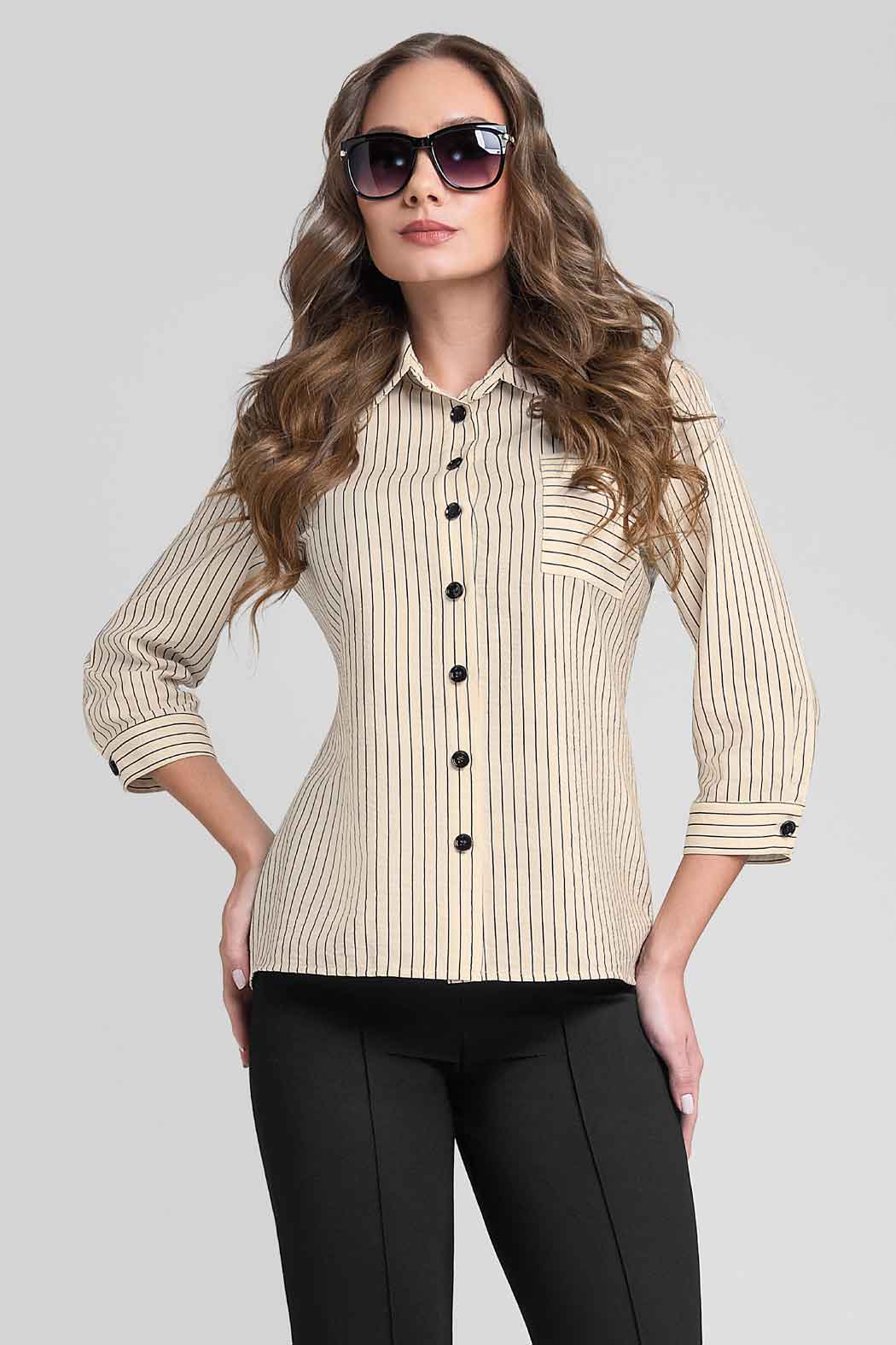 Blusa Camisera De Rayas