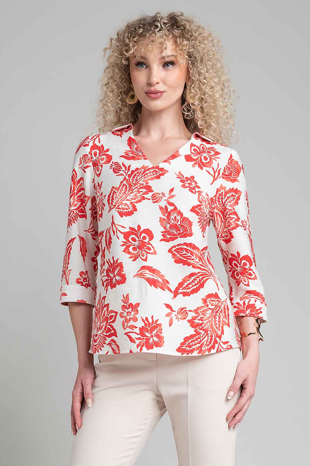 Blusa Con Estampado Floral