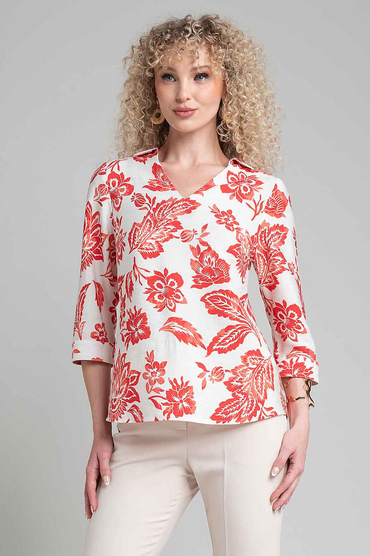 Blusa Con Estampado Floral