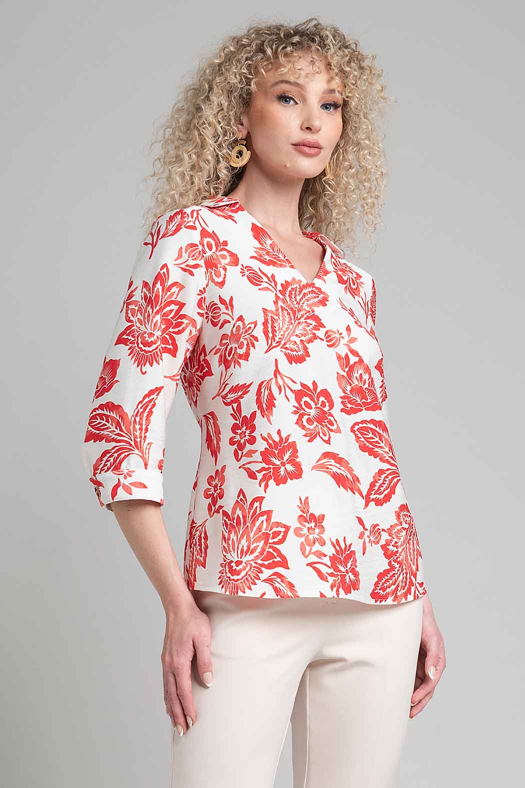 Blusa Con Estampado Floral