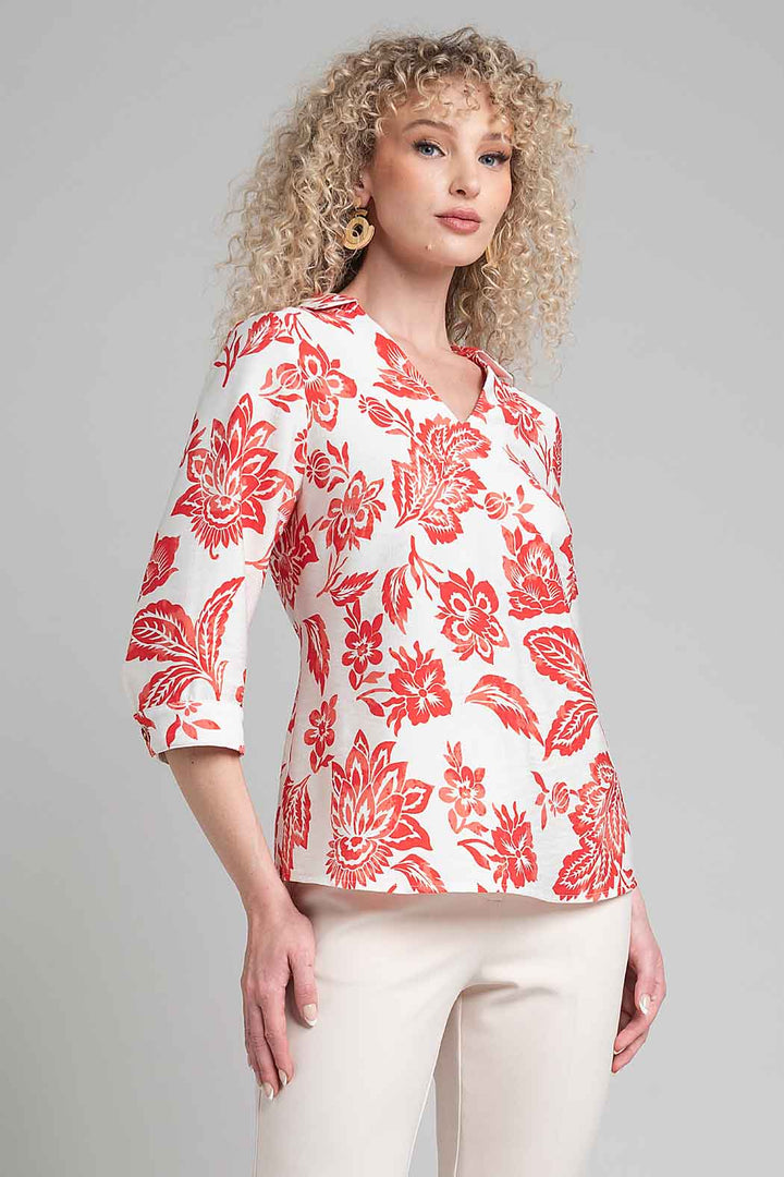 Blusa Con Estampado Floral