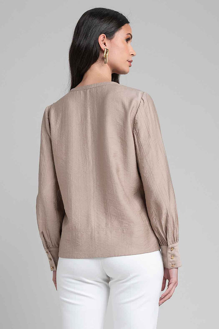 Blusa Lisa Con Escote V
