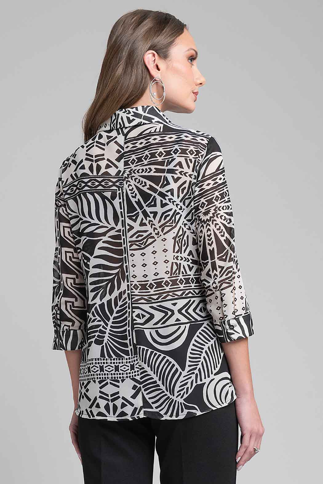 Blusa Camisera Estampada