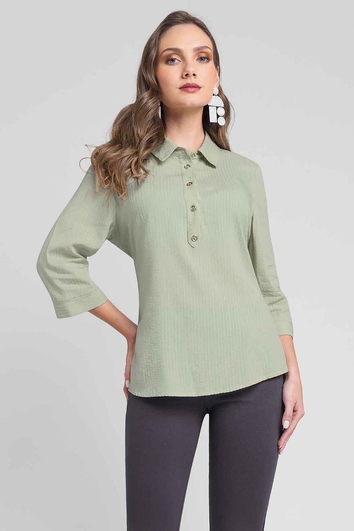 Blusa Camisera De Rayas