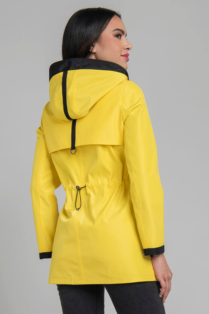 Gabardina De Doble Vista Con Gorro