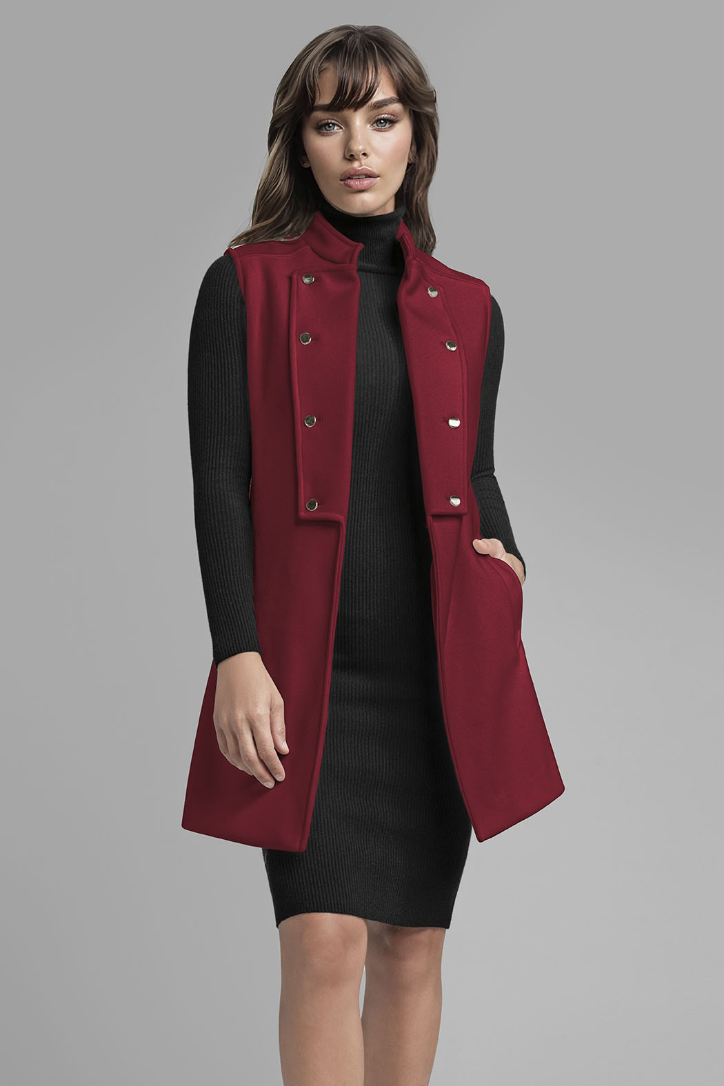 Chaleco Con Botones Al Frente