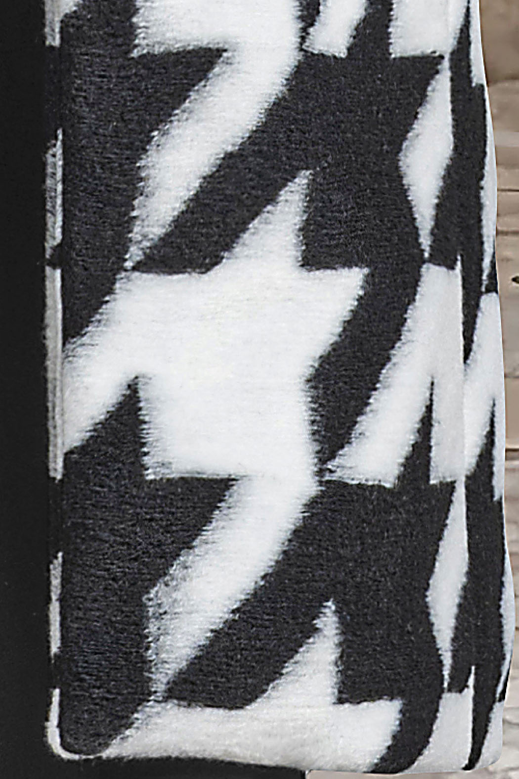 Abrigo Largo Con Estampado De Pata De Gallo