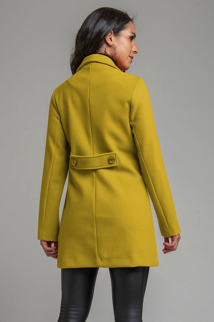 Abrigo Liso Con Solapa