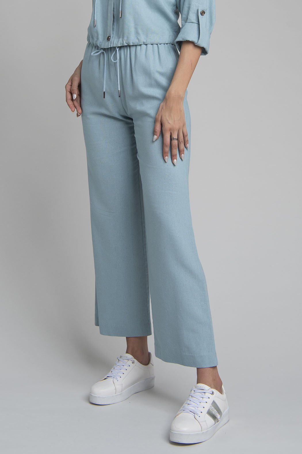 Pantalon Corte Ancho Y Resorte En Cintura