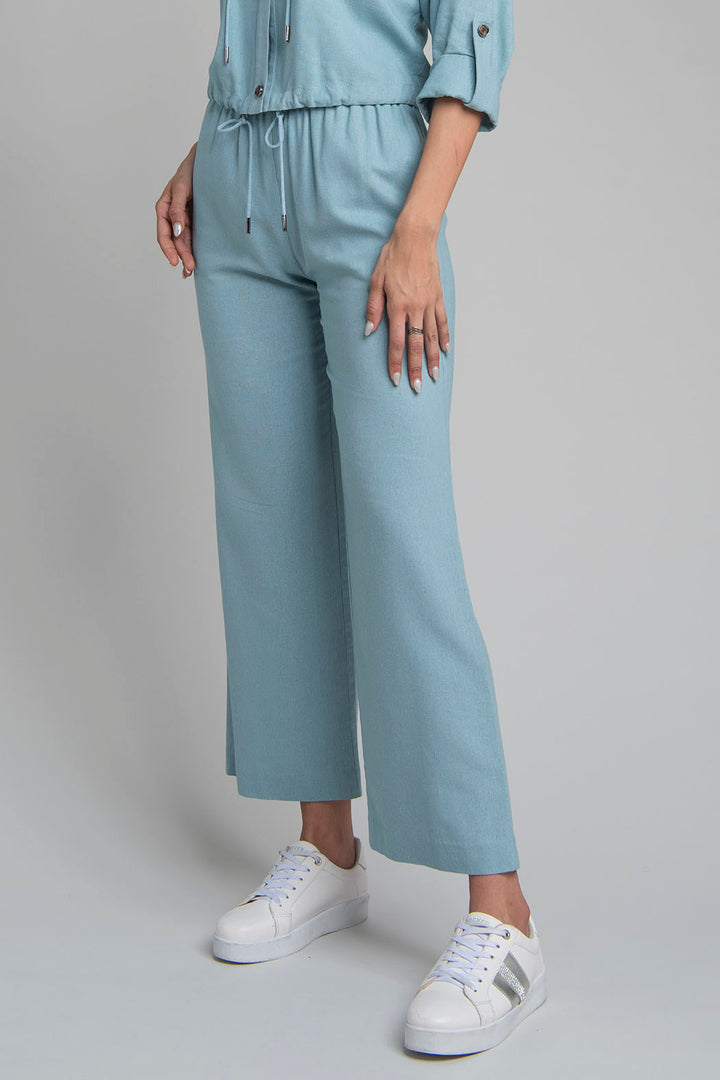Pantalon Corte Ancho Y Resorte En Cintura