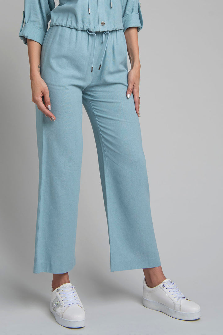 Pantalon Corte Ancho Y Resorte En Cintura