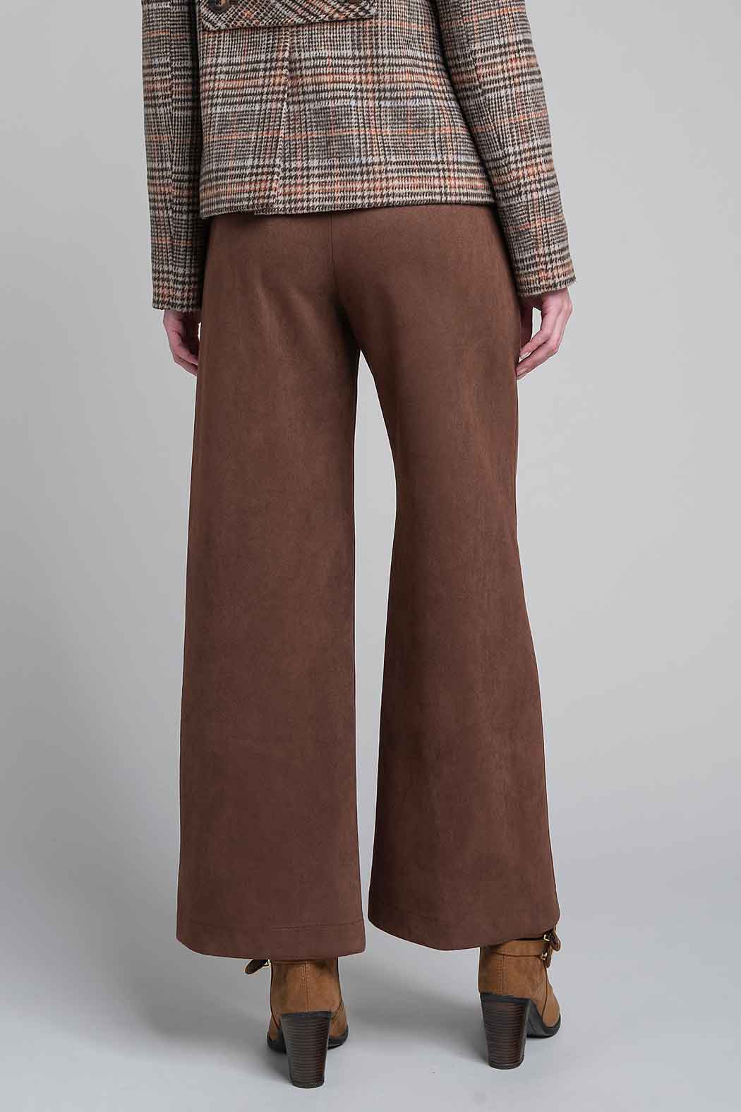 Pantalon Corte Ancho De Gamusa