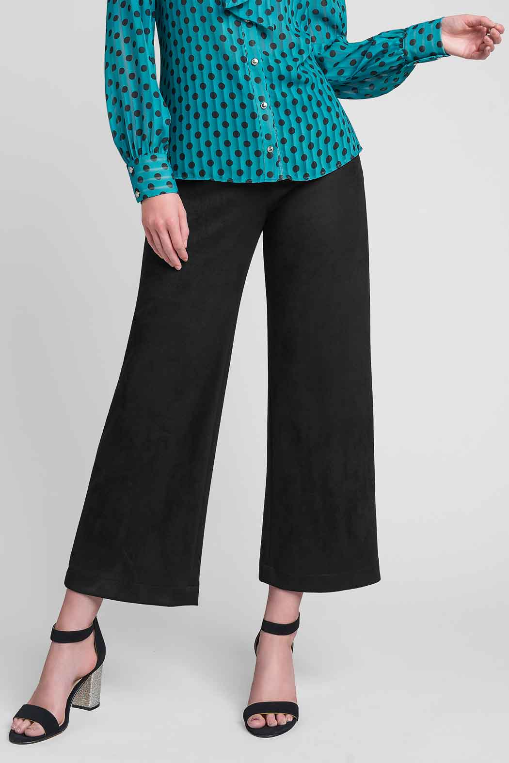 Pantalon Corte Ancho De Gamusa