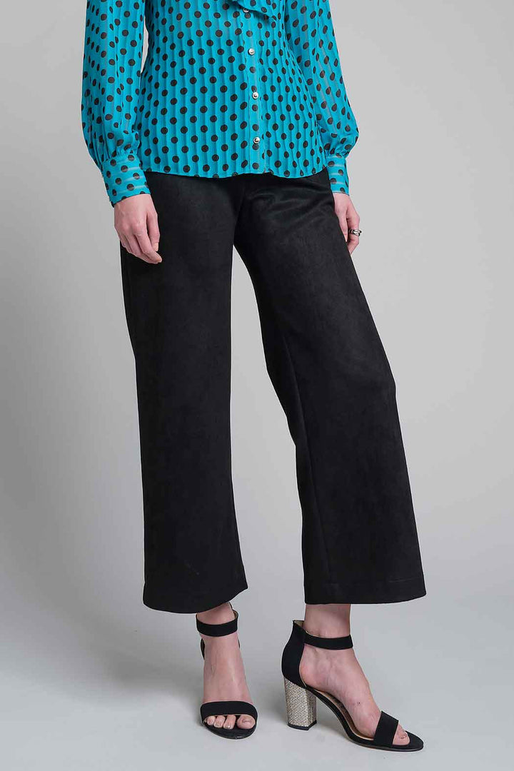 Pantalon Corte Ancho De Gamusa