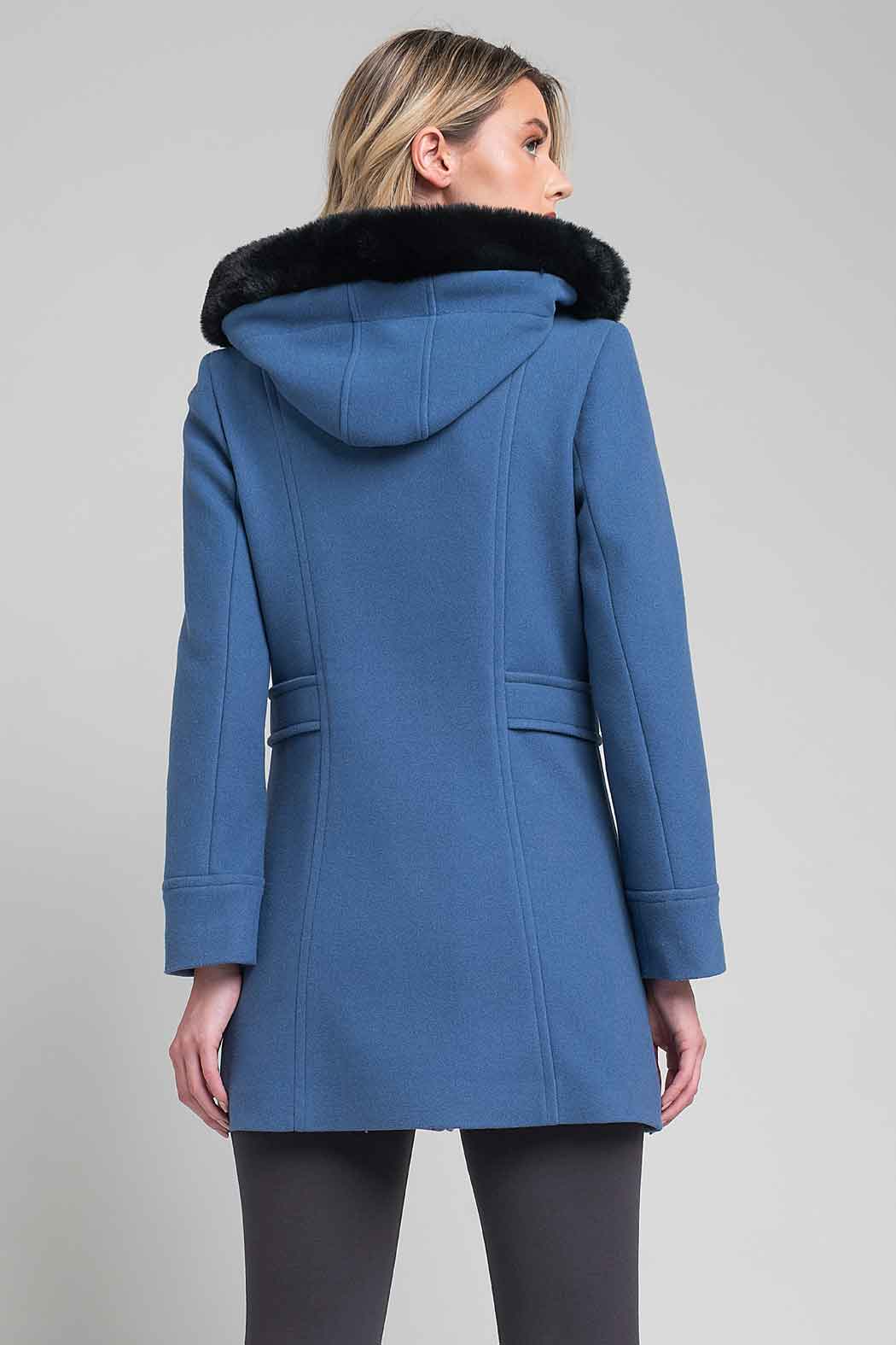 Abrigo Cuello Alto Y Gorro Desmontable