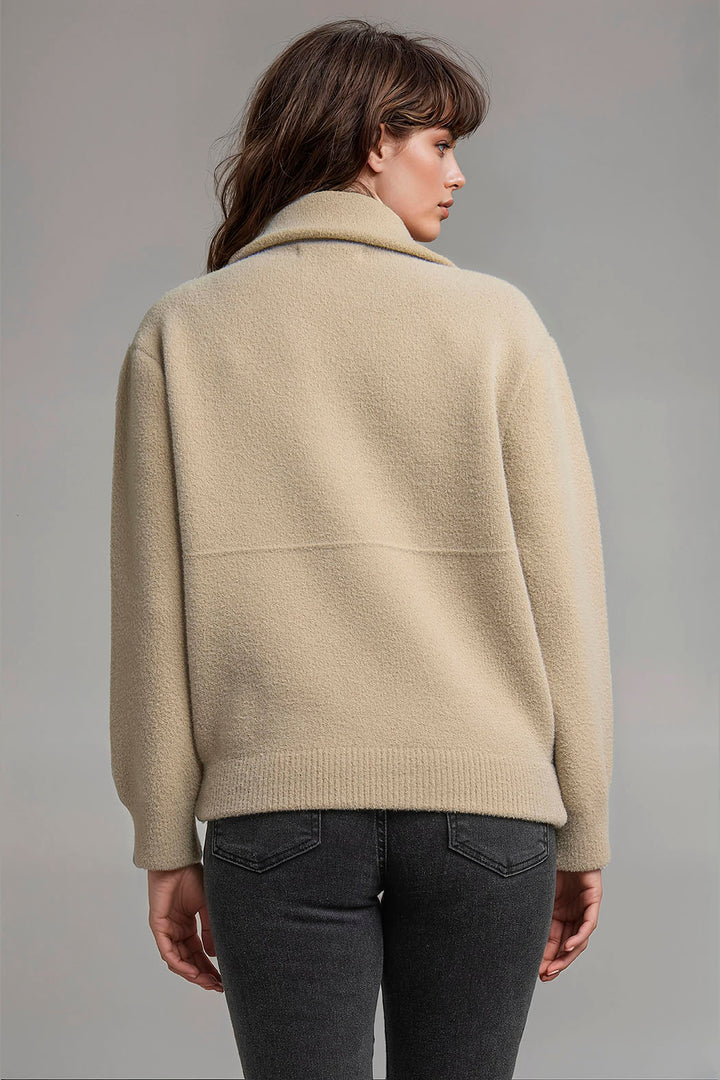 Sueter De Punto Con Cierre Al Frente