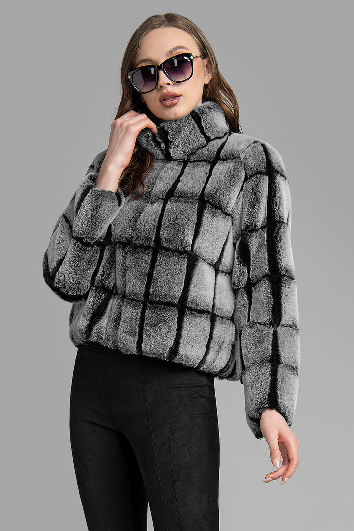 Abrigo Corto De Peluche