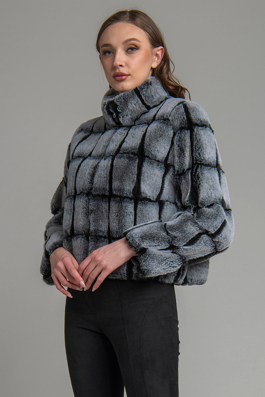 Abrigo Corto De Peluche