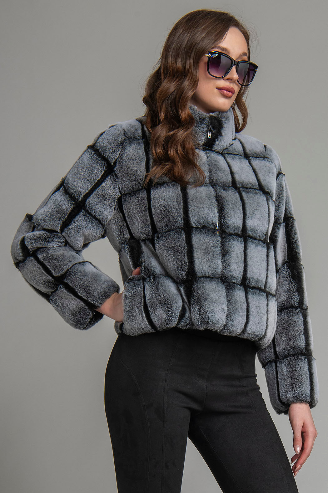 Abrigo Corto De Peluche