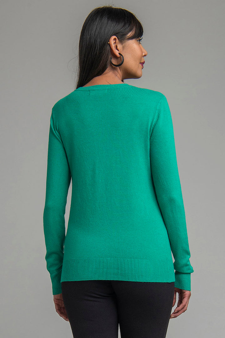Sueter Liso Con Botones Al Frente