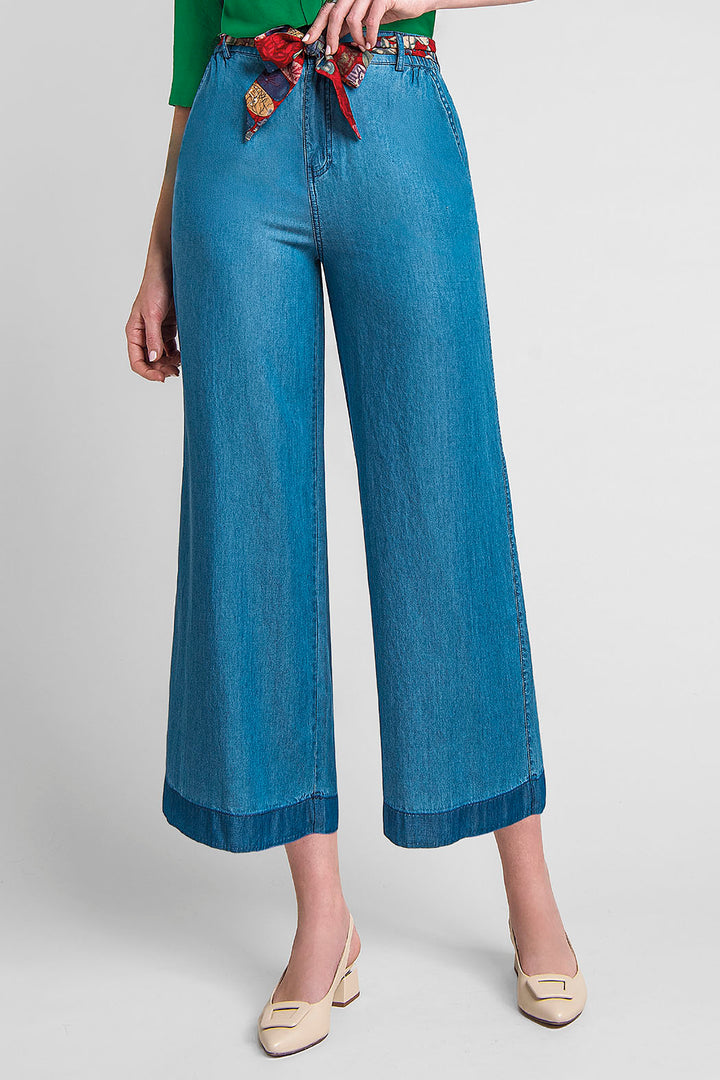 Pantalon Liso Corte Amplio