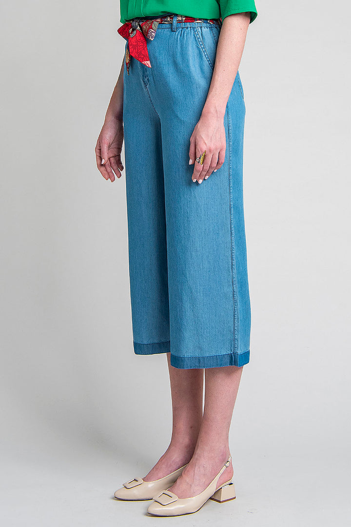 Pantalon Liso Corte Amplio