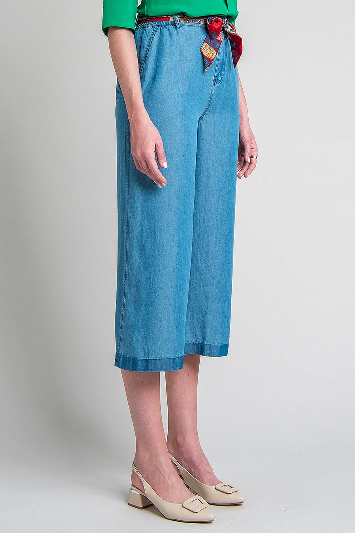 Pantalon Liso Corte Amplio