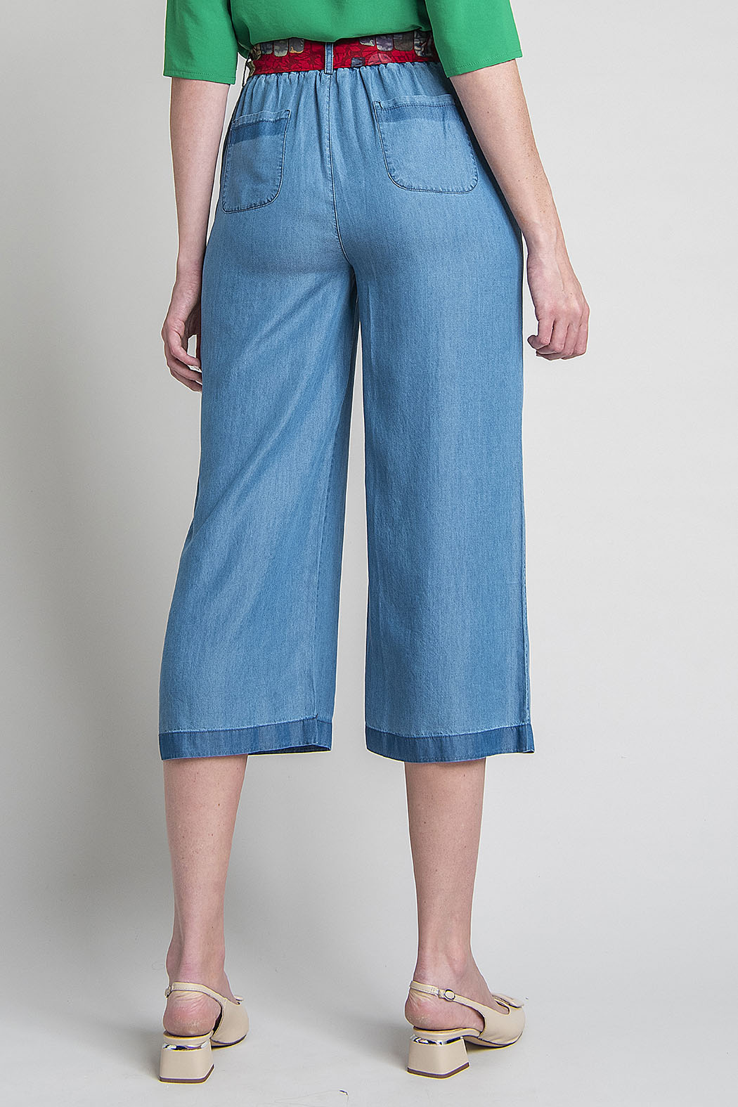 Pantalon Liso Corte Amplio
