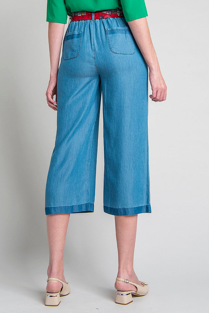 Pantalon Liso Corte Amplio
