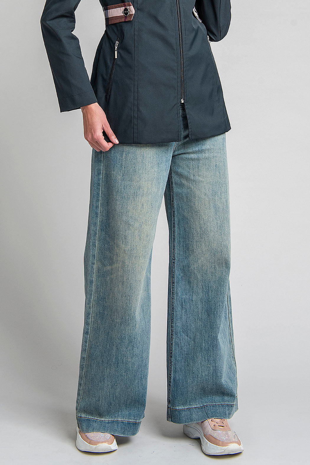 Jeans Con Jareta En Cintura