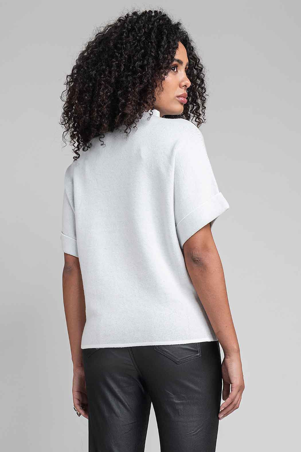 Sueter Cerrado Con Estampado Bordado