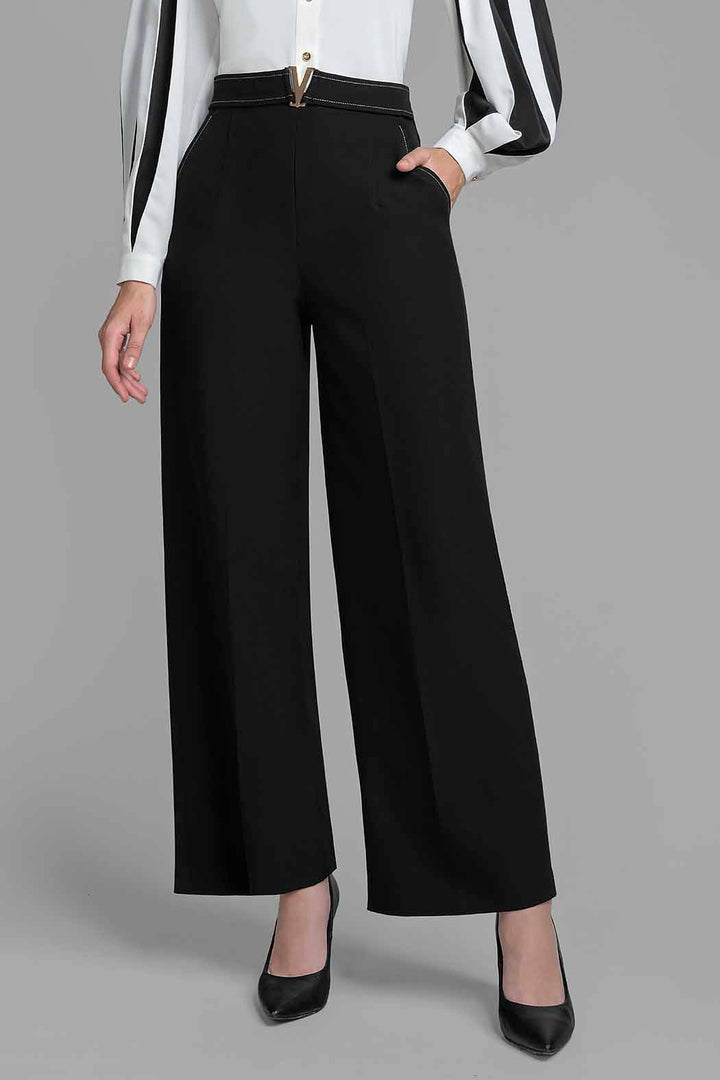 Pantalon Liso Corte Ancho