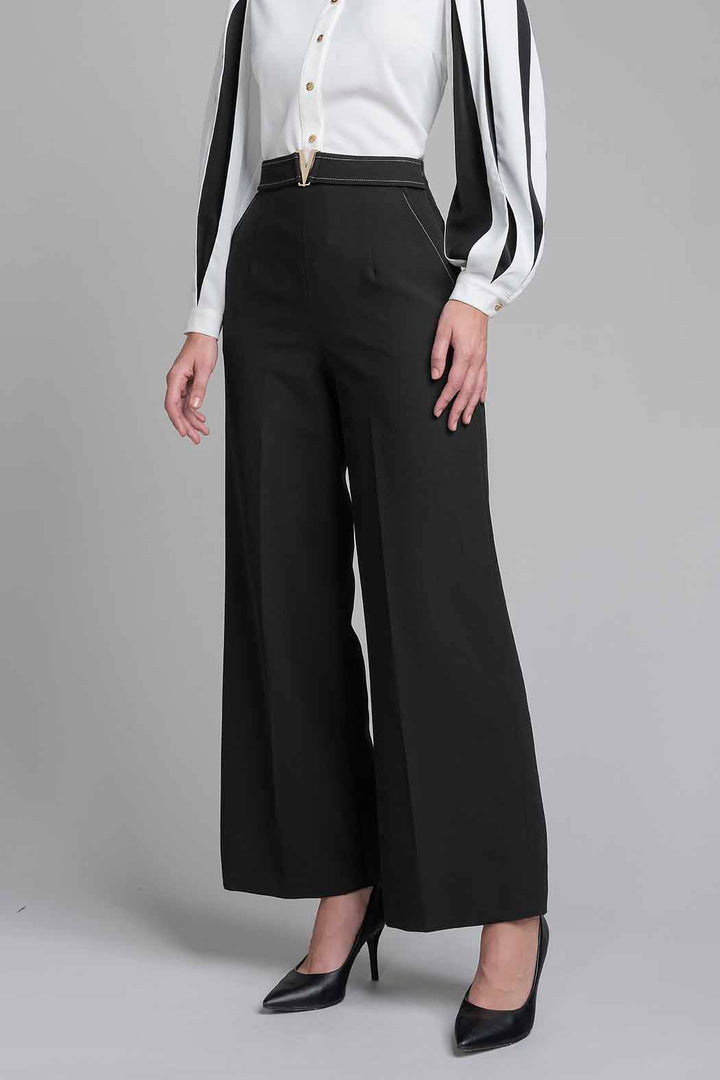 Pantalon Liso Corte Ancho