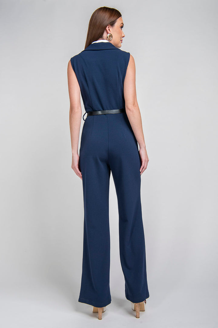 Jumpsuit Con Cuello Camisero