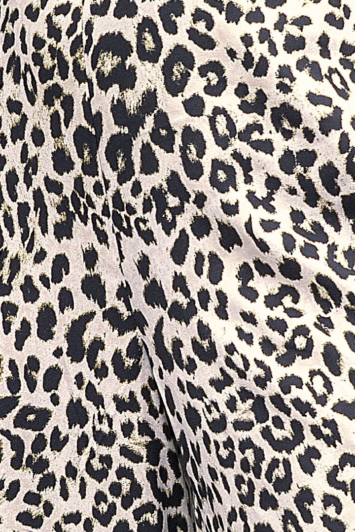 Jumpsuit Cuello Halter Estampado De Animal Print Y Cinturon
