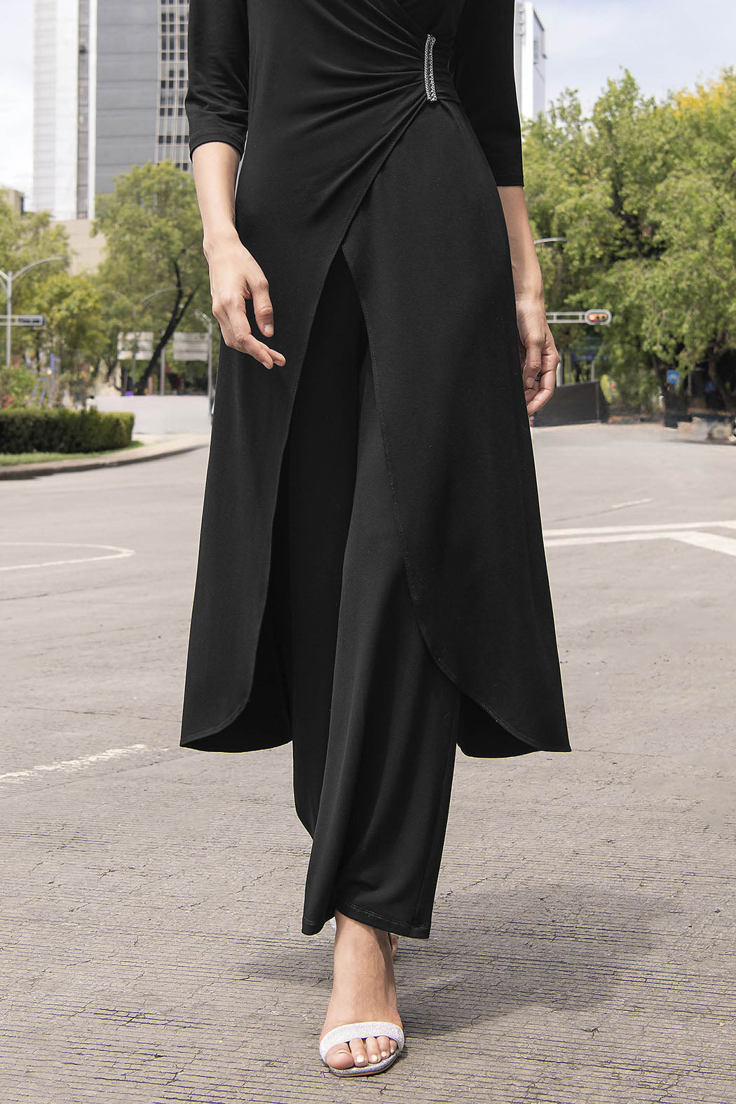 Pantalon Liso Corte Recto