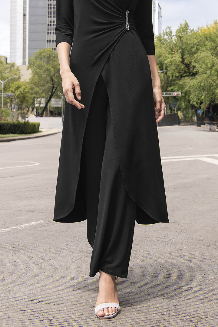 Pantalon Liso Corte Recto
