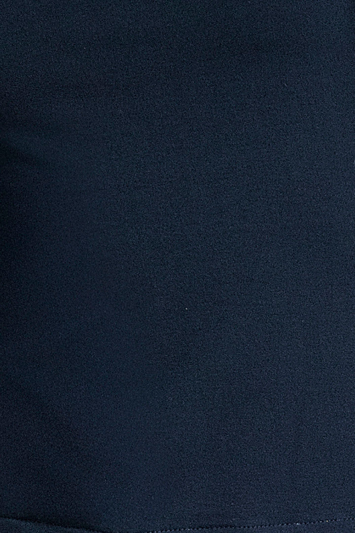 Blusa Con Brillos En Cuello, Puños Y Bajo