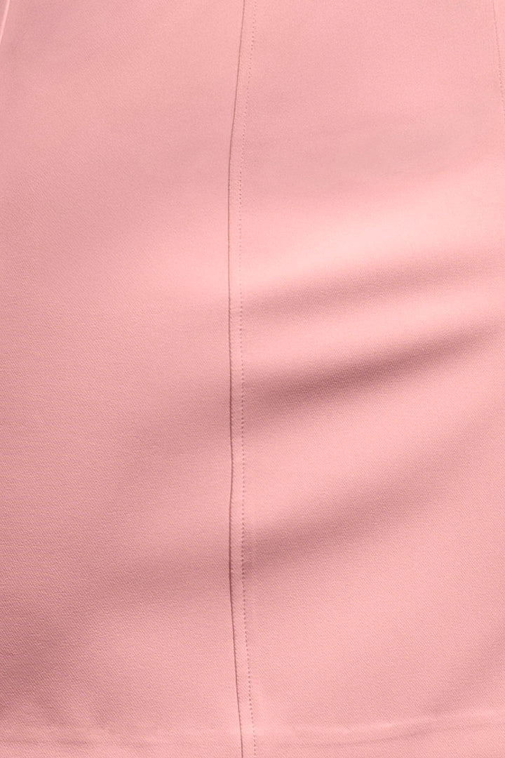 Vestido De Manga Corta Con Cinturon